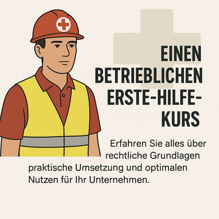 Teilnehmer eines Erste-Hilfe-Kurses im Betrieb