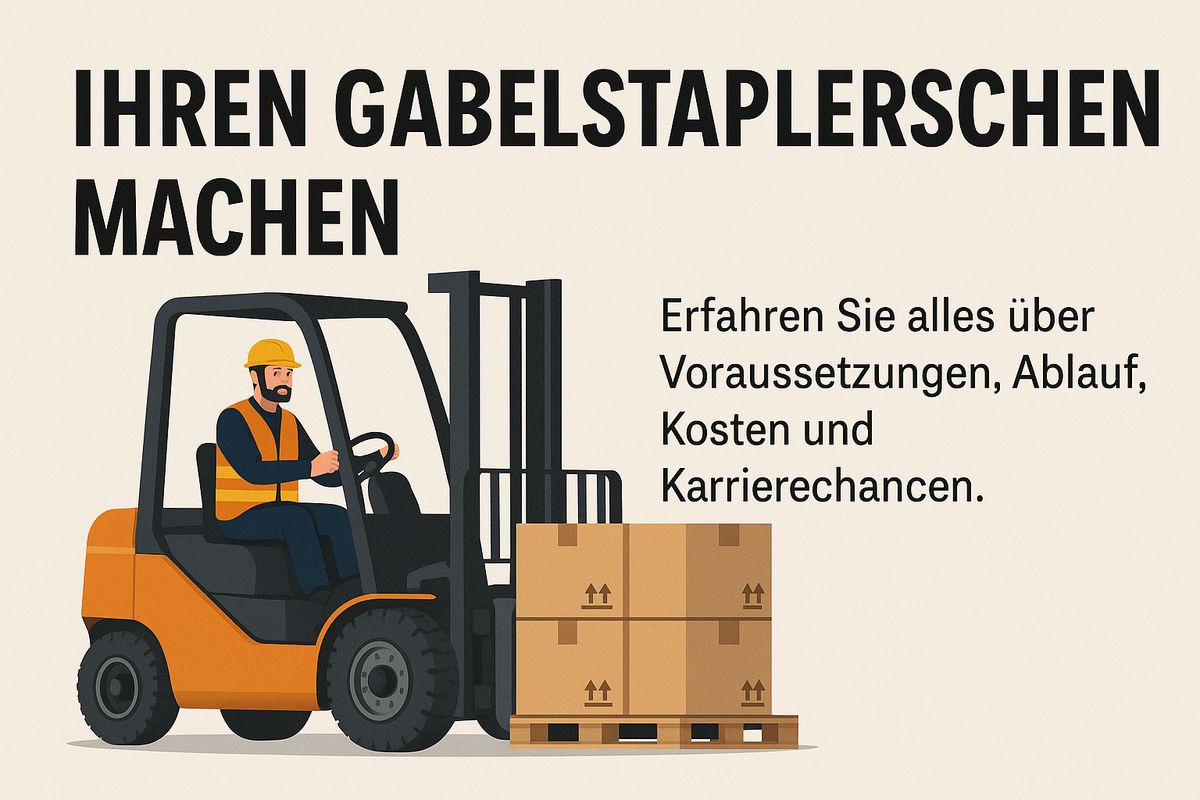Gabelstapler in einem Lager