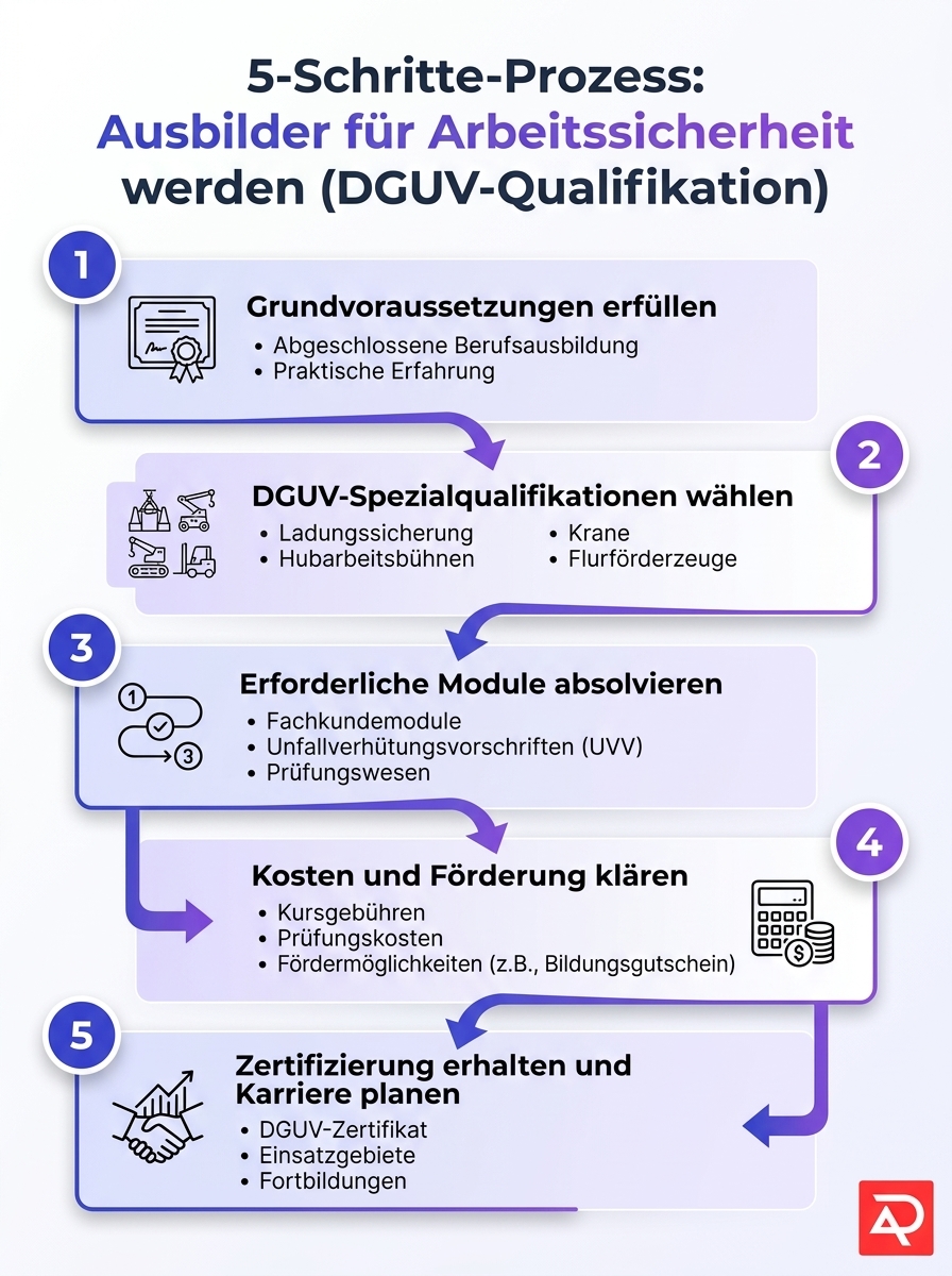 5-Schritte DGUV-Qualifikation: Ausbilder fuer Arbeitssicherheit 2026