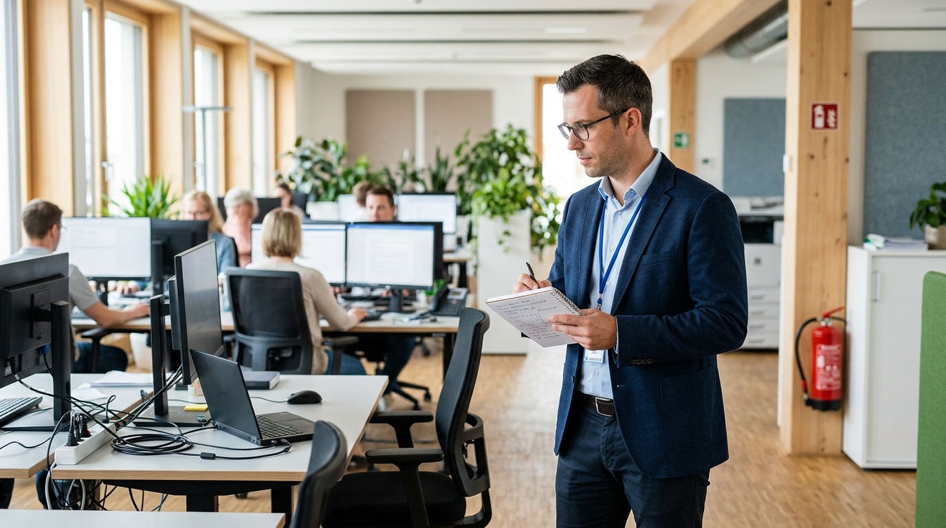 Bürosicherheit am Arbeitsplatz – Gefährdungsbeurteilung und Ergonomie im modernen Büro