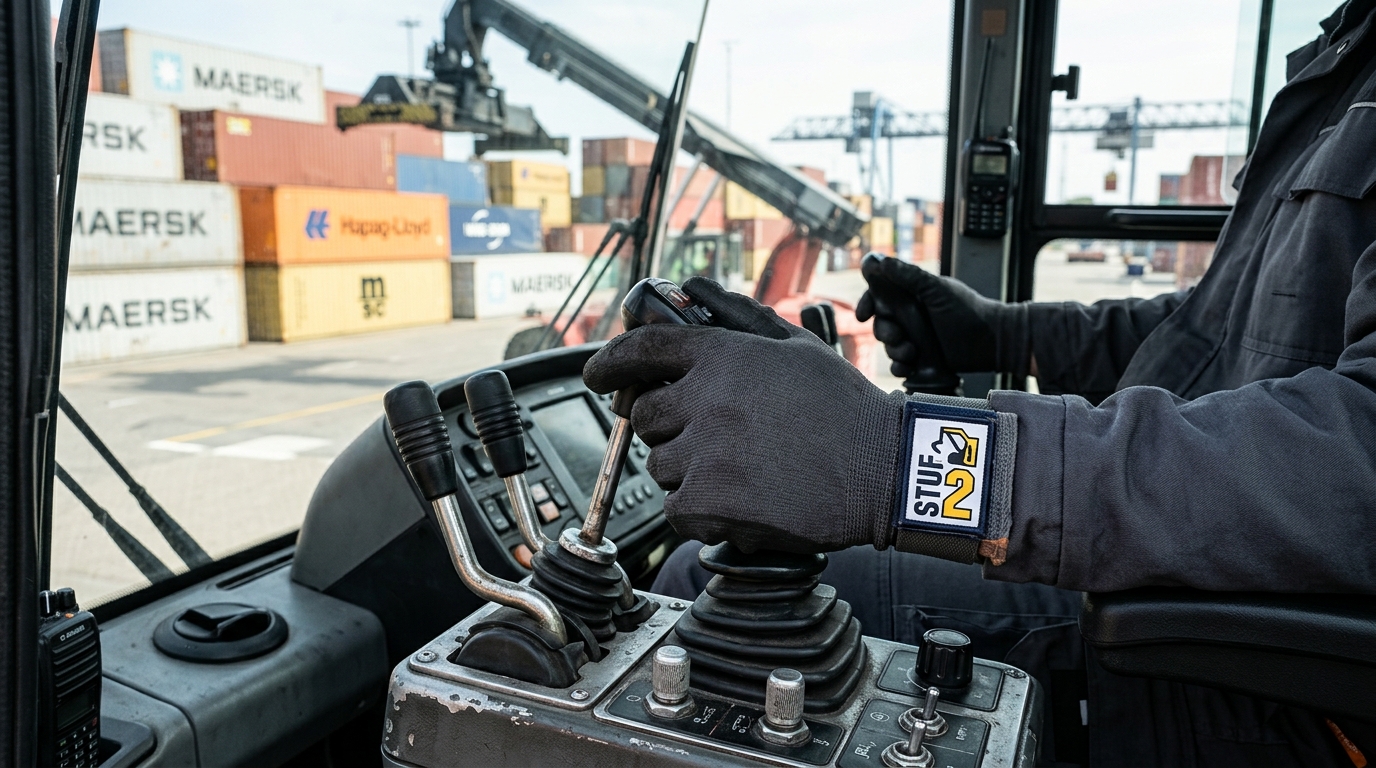 Inhouse-Schulung am Containerstapler im Betrieb
