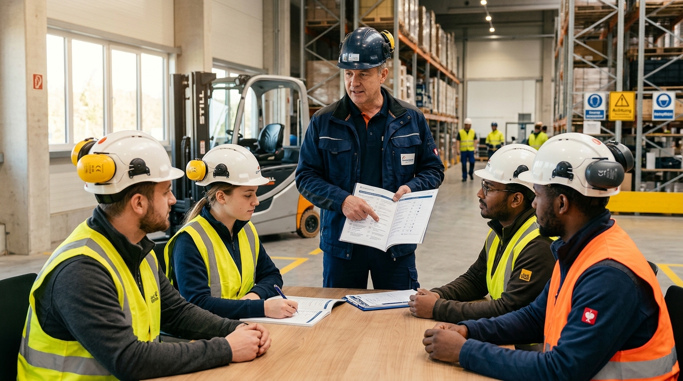 Erstunterweisung neue Mitarbeiter – Sicherheitsunterweisung am Arbeitsplatz