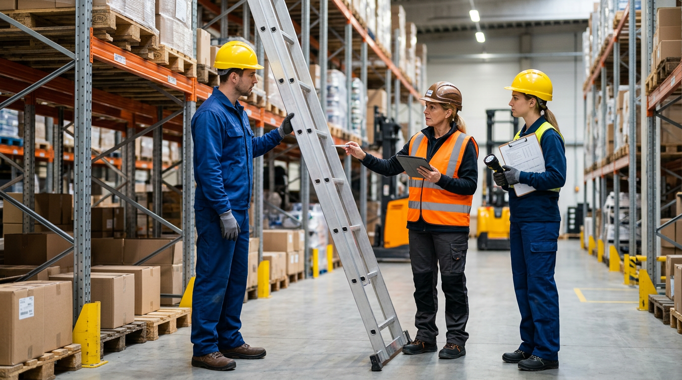 Versteckte Mängel bei Leitern – warum die Leiterprüfung im Betrieb Fachkompetenz erfordert