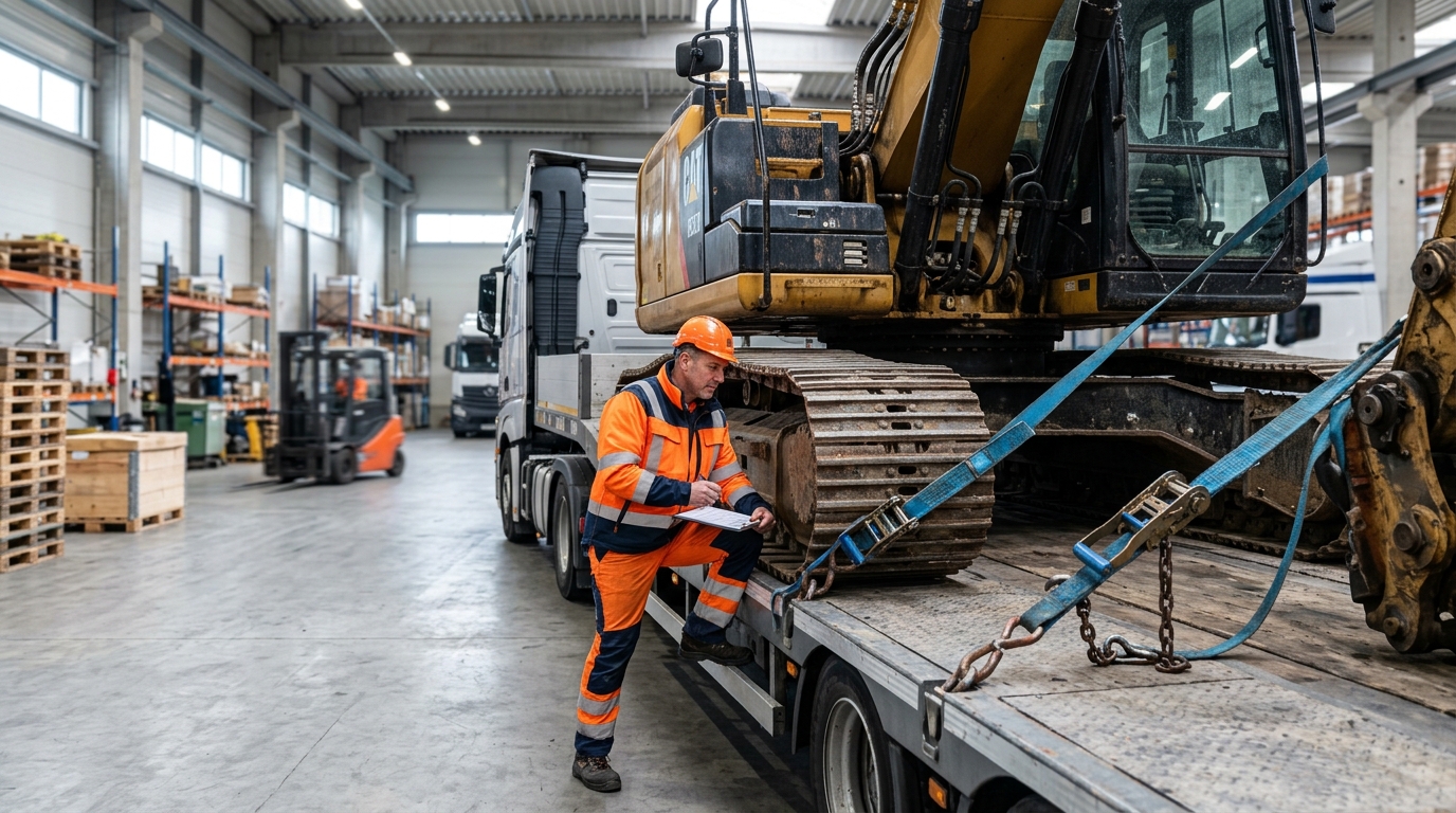Vergleich von Zurrmethoden auf der Ladefläche eines LKW