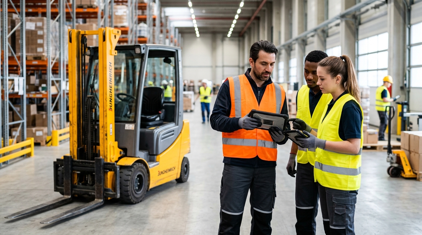 Gabelstapler im Lagerbetrieb – sichere Bedienung erfordert fundierte Ausbildung