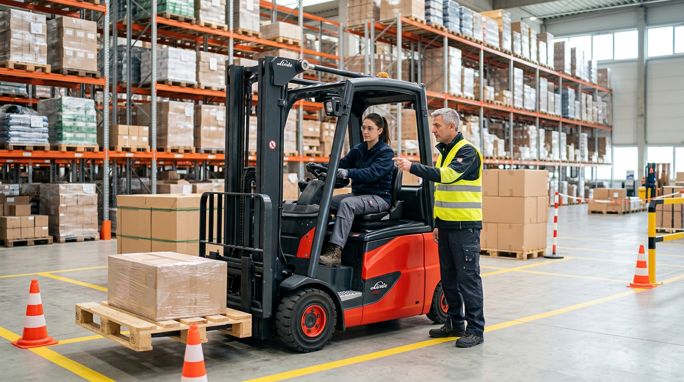 Ablauf der Stapler Ausbildung in der Praxis