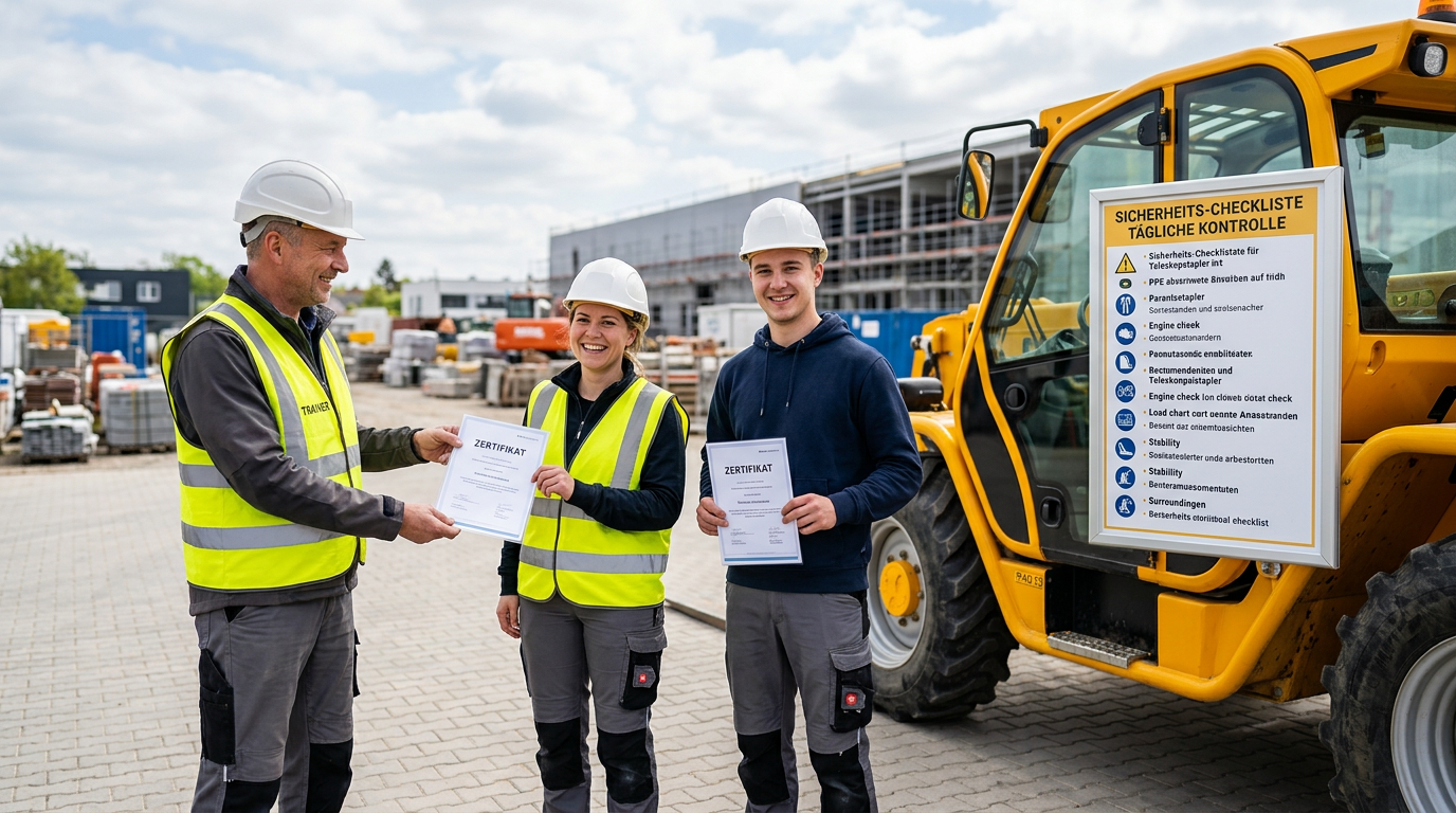 Schulungstermine für Teleskopstapler-Bedienerausweis 2026 planen